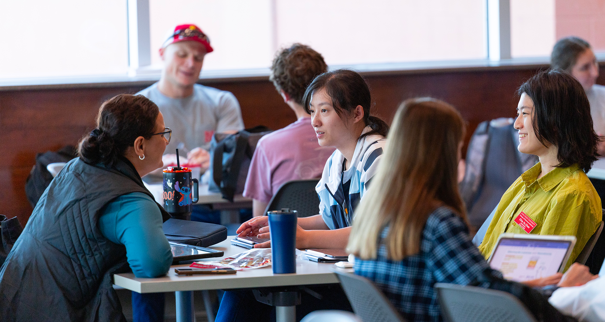 group of students in conversation