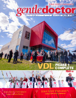 Cover of the Gentle Doctor magazine featuring the VDL ground breaking, grand opening