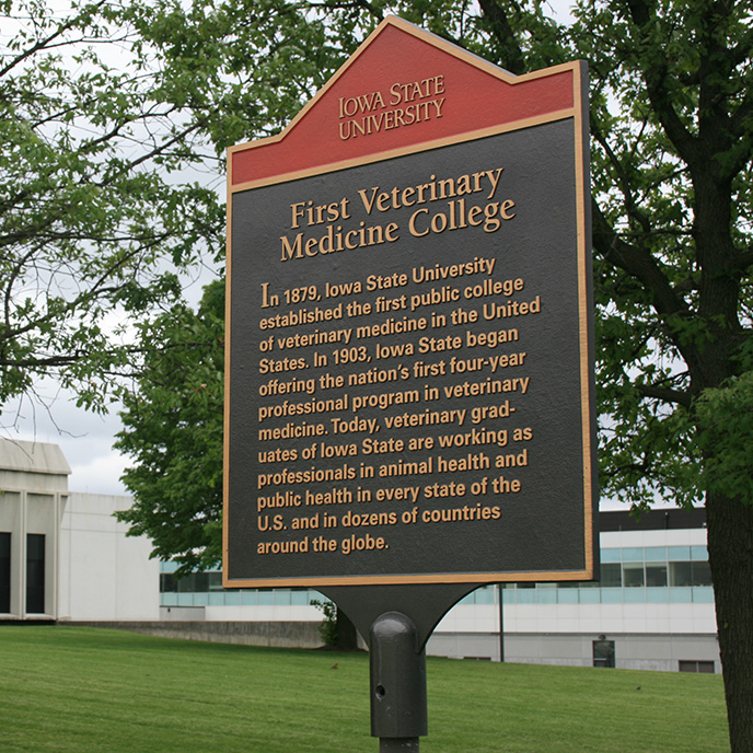 First Veterinary College sign