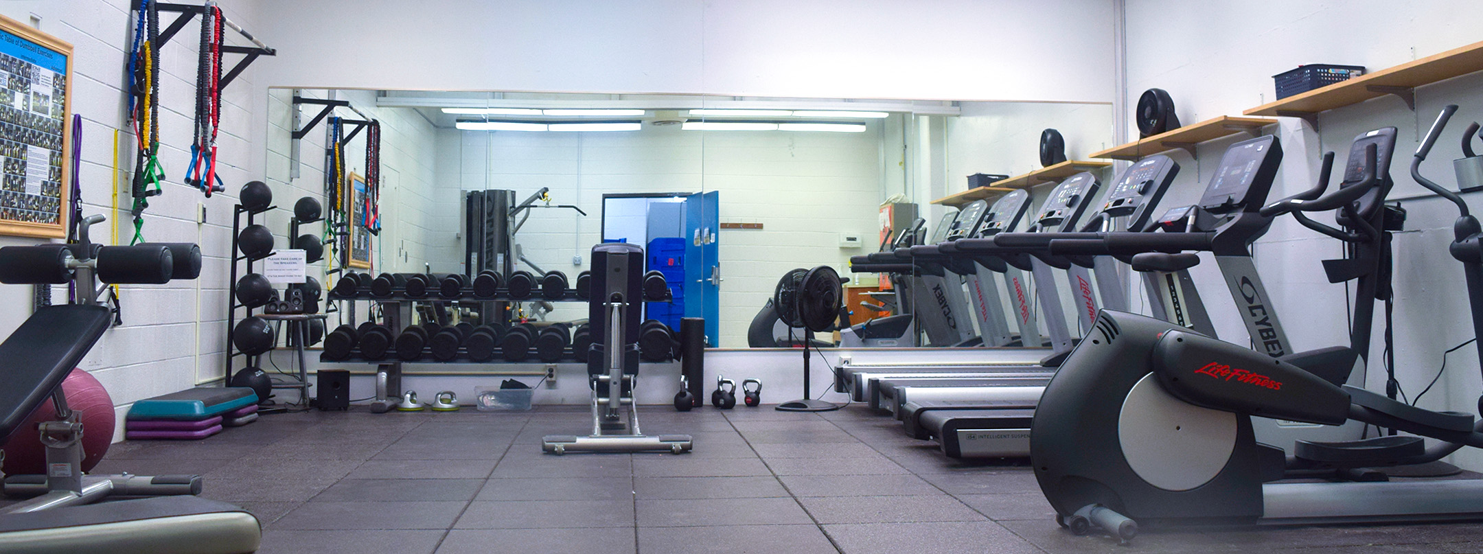 fitness room with equipment