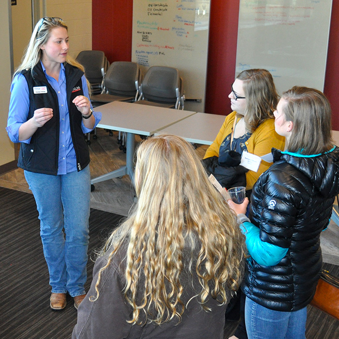 Prospective students on a CVM tour