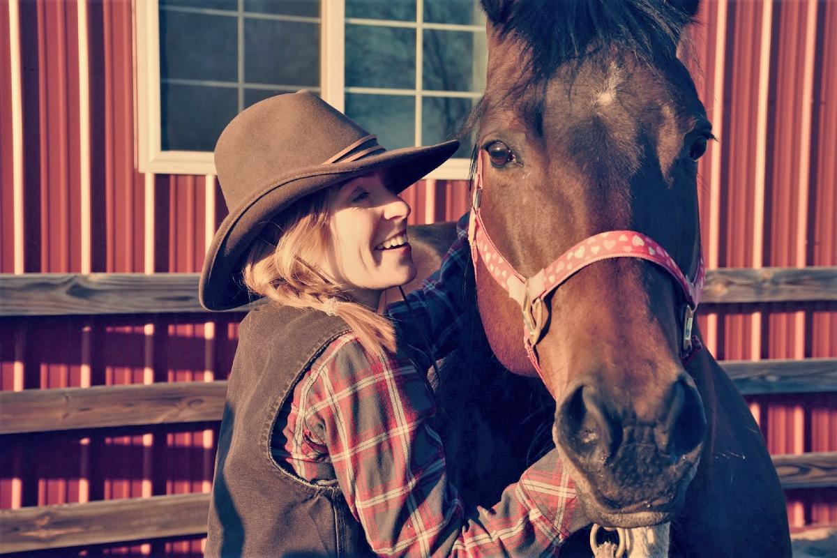 client with horse